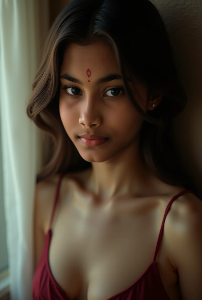 young Indian nude girl, 18-year-old, gentle sun lighting on face , village mood , old cloths about to get ripped , village girl vibe, intricate facial details, full body picture, cinimatic pose flawless complexion, top-notch 3D rendering, hyper-realistic, shot on Indian road. photorealistic digital art trending on Artstation 8k HD high definition detailed realistic, detailed, skin texture, hyper detailed, realistic skin texture, armature, best quality, ultra high res, (photorealistic:1.4),, high resolution, detailed, raw photo, 400 camera f1.6 lens rich colors hyper realistic lifelike texture dramatic lighting unrealengine trending on artstation cinestill 800