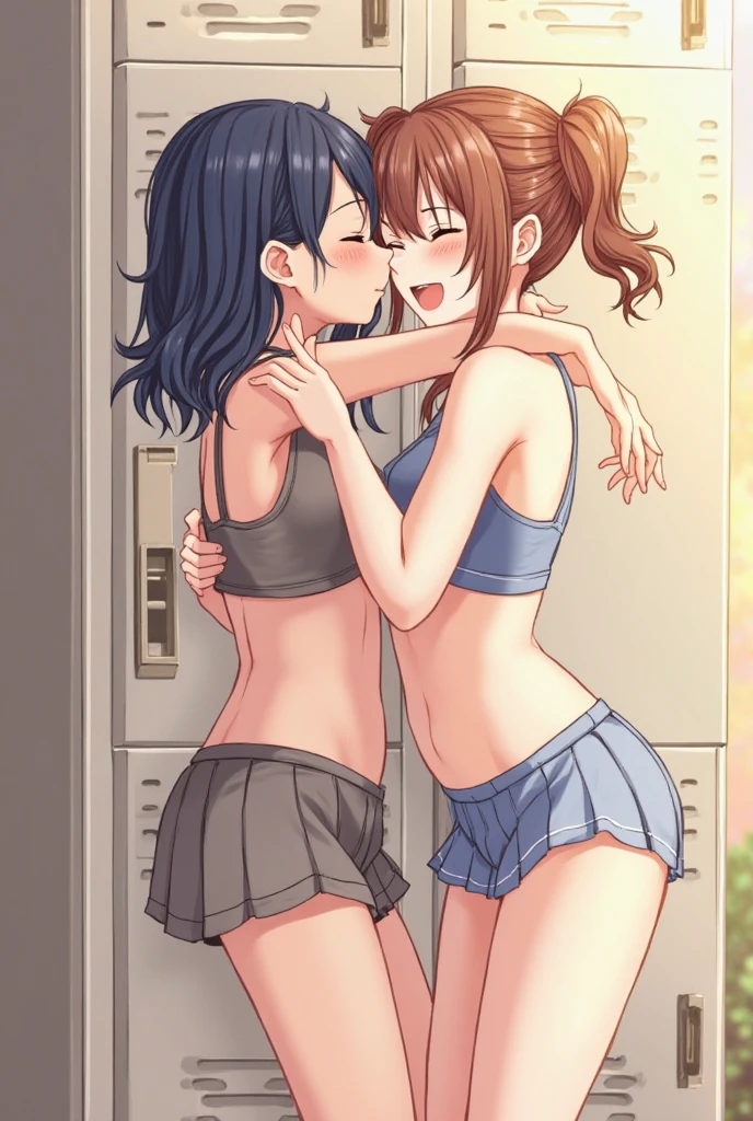 (cowboyshot),Are standing,Sexy Bra,sexy panties,Underwear only,(((flat chest))),2人のアジア人女性が公園でkissをしている, cute face,12 years old,kissする 2 人の女の子の肖像画, lesbianのkiss, kiss each other, かわいく一緒にkiss, 一緒にkissする, Two beautiful women in love, 素敵なkiss, lesbian embrace, kiss, 口から口へkissをする, lesbian, two girls, lesbian, asian women, カーニバルでkissをする二人の女性, Woman hugging another woman