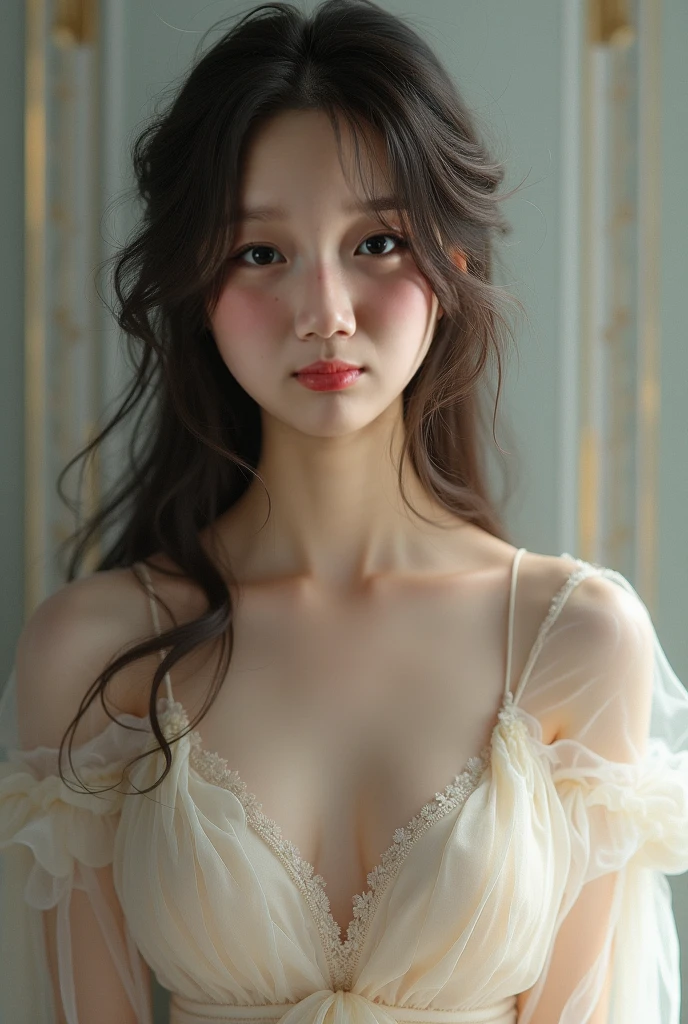  red cloth， Gold Embroidery， black embroidered gold， high ponytail， depth of field， Ancient Chinese scenery， elegant woman, big breasts, long hair, braid, blonde hair, 22 year old woman， ulzzang-6500v1.1， （manuscript： 1.2）， （realistic： 1.3） ， สาวสวยกับdetailsที่สวยงาม， ดวงตาและใบหน้าที่Very detailed， ดวงตาพร้อมdetailsที่สวยงาม，small waist, nonsense， The resolution is incredibly ridiculous.， hugeFilesize， ไฮเปอร์details， High resolution， Very detailed， best quality， Masterpiece， illustration， มีdetailsและสวยงามเป็นพิเศษ， Very detailed， CG， unity， 8k wallpaper， Surprisingly， details， Masterpiece， Highest quality， official art， วอลล์เปเปอร์ CG unity 8k ที่มีdetailsมาก， Cinematic lighting， （Perfect shiny skin：0.6）， The lines are thin and smooth.， （floating)， ear nipple ring ， Masterpiece， best quality best，earring