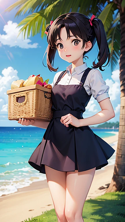 (Masterpiece, Top quality: 1.5), (1 girl, solo), large breasts, standard weight, (brown hair:1.3), (airy hair, wavy hair), long hair ,asymmetry bangs, swept bangs, 15 year old, smile:1.1, happy:1.1, flustered:1.3, casual fashion with many gorgeous and colorful decorations, Various Situations:1.2, (dynamic angle:1.3), (Various pose:1.3), magnificent panorama view, open mouth, summer:1.2,  __items__ __items__ __items__, 