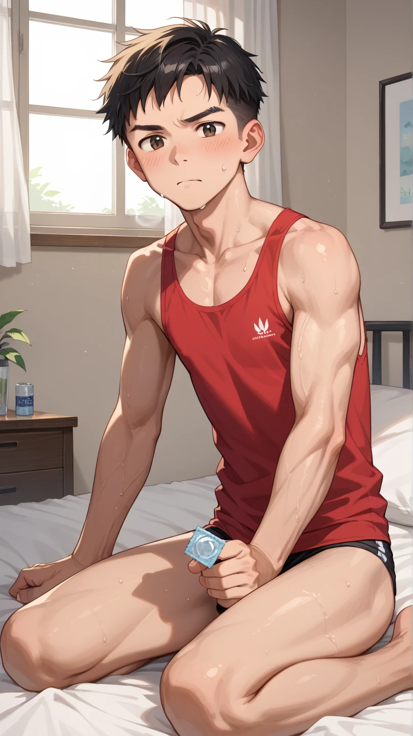 Roronoa zoro lying on a bed