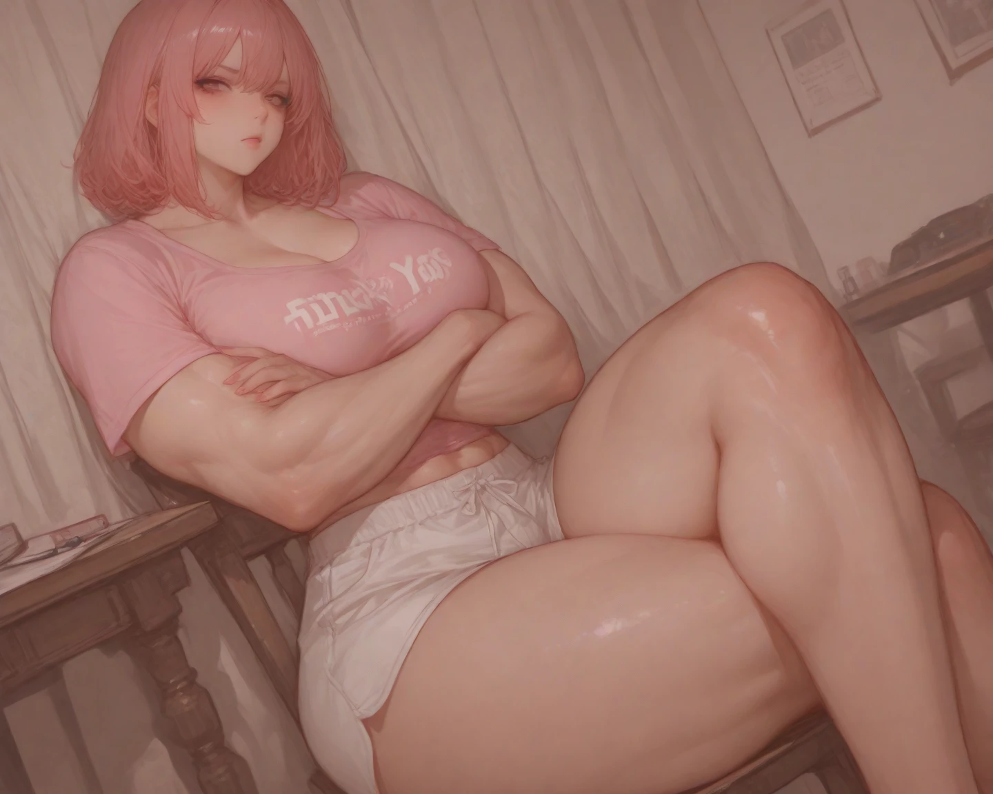 Mulher alta , cintura alta e seios gota, nu, mulher pelada nua, coxas magras altas, pernas longas, cintura alta, nu sem roupa enorme enorme ((obra de arte)),(((melhor qualidade))),((ficha de design de personagem)) ,((vulgar)) , garota voluptuosa, sorriso,((entre os seios)) , big penis, mostrar, pau enorme, long penis, penis out, exposed penis, Bolas enormes. penis longo sem roupa, bolas enormes, bolas enormes, enormes bolas enormes, big penis, penis grosso, big penis, cabelos pink, pink hair