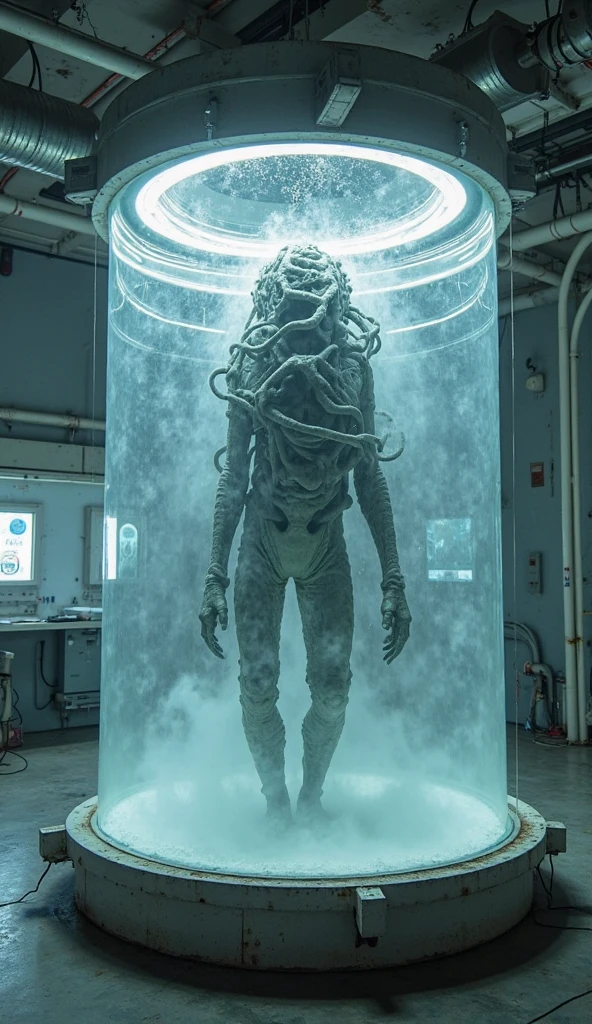 arafed man standing in a jail cell with a caged door, die antwoord music video, still from the movie saw, movie still of cyborg, still from a music video, still from alita, altered carbon, movie still of aztec cyborg, leather clothes under the armor, dark taint :: athletic, movie still of a alien cyborg, cage