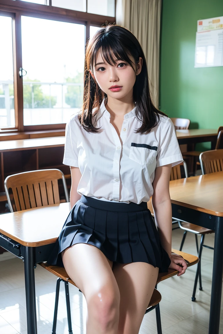 (Best Quality,4K,8K,hight resolution,masutepiece:1.2),Ultra-detailed,(Realistic,Photorealistic,Photorealsitic:1.37),cute-style,skirt by the,Dribbling High Detail 8K,Studio Lighting - V 6, Real life girls, portrait of a japanese teen, Bend both knees, Open your crotch, Randomly cute clothes