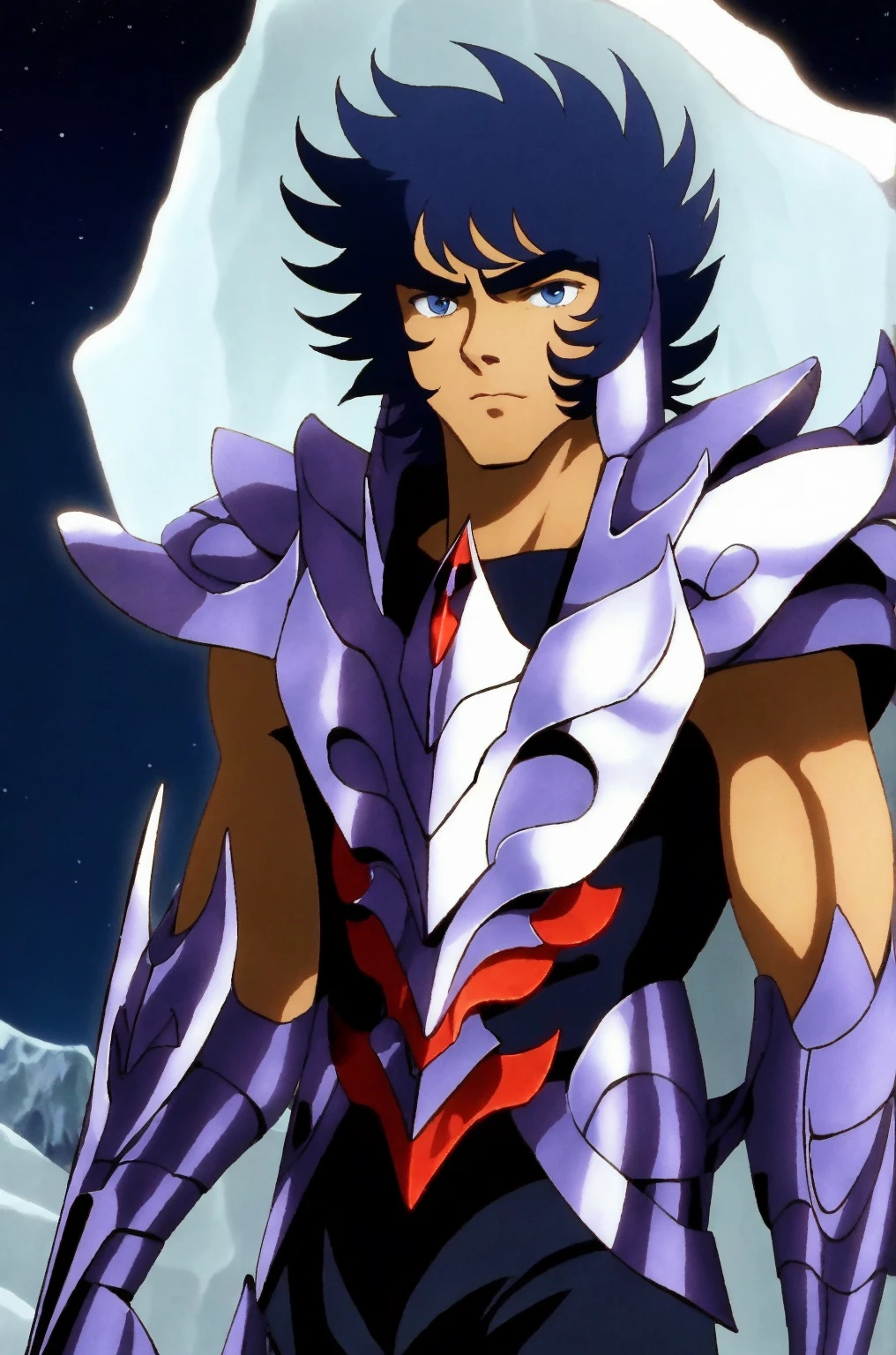 1 menino, (mestra, Melhor qualidade, alto resolution, Papel de Parede Unity 8k, cg extremely detailed:1), (illustration:1.0), retrato, upper body, mestra, rosto perfeito, imagem perfeita, Olhos Detalhistas, Sharp focus, view from alto, liquidificador, Pale white skin, alto quality photography, three-point lighting, flash com softbox, 4k, Canon EOS R3, HDR, suave, Sharp focus, alto resolution, foto premiada, 80 mm, f2.8, bokeh, altoly detailed, render CG, octano, bokeh, 4k, 8k, 8mm,  Unreal Engine 3D  . shallow depth of field, vinheta, altoly detailed, alto budget, bokeh, cinemascope, Melancholic Nocturne, epic, linda, film grain, grainy, alto quality photography, three-point lighting, flash com softbox, 4k, Canon EOS R3, HDR, suave, Sharp focus, alto ,resolution, foto premiada, 80 mm, f2.8, bokeh, altoly detailed, render CG, octano, bokeh, 4k, 8k, 8mm,  Unreal Engine 3D , rosto fino, realistic shaded perfect face, detalhes finos. Night settings. estilo muito anime. Poster with realistic shaded lighting by Ilya Kuvshinov Katsuhiro,  Magali Villeneuve , germe de arte,  Jeremy Lipkin e Michael Garmash ,  style Rob Rey and Kentarō Miura , Tendencies . shallow depth of field, vinheta, altoly detailed, alto budget, bokeh, cinemascope, Melancholic Nocturne, epic, linda, film grain, grain, standing, only, mestra, Melhor qualidade, rosto detalhado, Olhos Detalhistas, altores, athletic,defined muscles, (((blue and silver armor ))), cabelo preto, olhos azul-marinho,, (((walking in an ice castle, iceberg))), ((bruised scars, )), dois, blue and silver metal armor, fogo ao seu redor, Tousled black hair,motoqueiro fantasma  