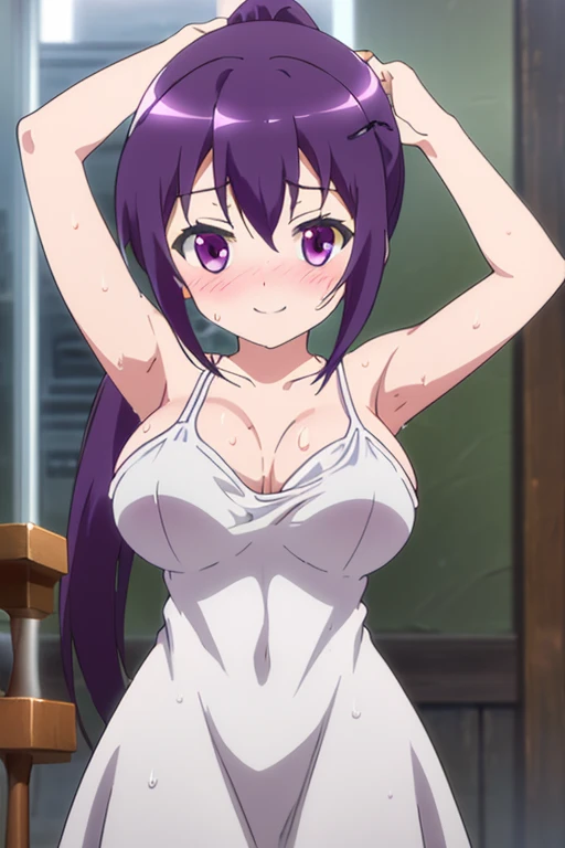 NSFW, (girl),((optimal quality)), ((Masterpiece)), (A detailed: 1.4),face red,perspire,showing niples, fully naked,The ultimate masterpiece,(fidelity:1.2),(sexy),open air bath, (Huge chest), Open crotch, Open legs, (Smooth: 1.1), (Cutes: 0.9), (shiny: 1.1),, red lips, cute face, saeko busujima from highschool of the dead anime, cute pose, (wearing only a super small apron),g string, very big breast, big ass, detailed lines, 8k image, no blur, perfect realistic nipples, sexy smile, erotic pose, in the living room, perfect detailed and realistic skin details, fully naked, realistic shadows, detailed lines and colors