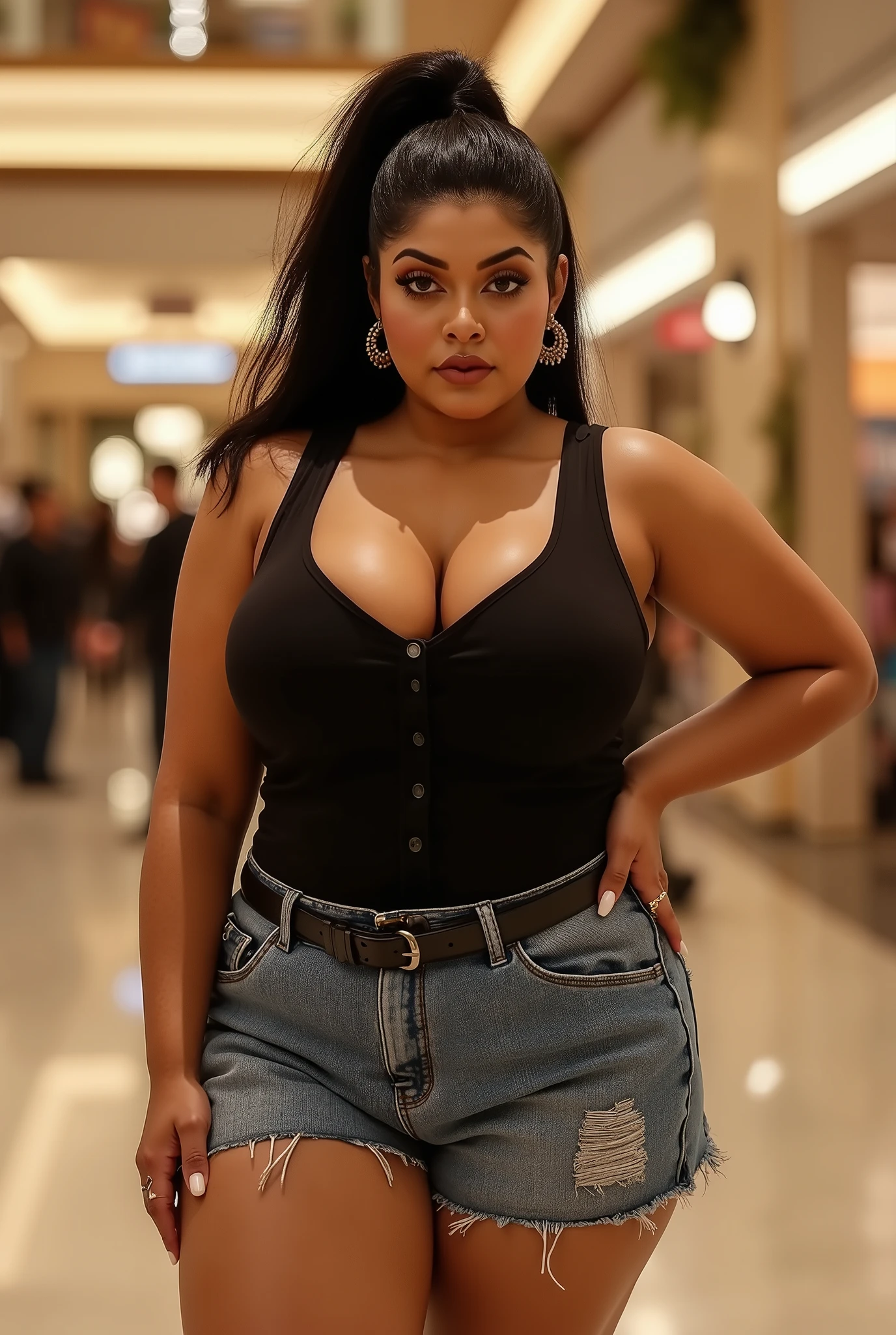 8k,highest quality,masterpiece,high resolution,super beautiful,detailed face,full body view, ultra details, African-American, 23 year old,well covered,smiling face,excited face,energetic face,beautiful eyes,hairstyle is brown braids flowing from one side of the neck.She is in a black dress  for a house party with heels on and a gold necklace and earings.She is in the parking lot of the venue,cinematic lighting,neon