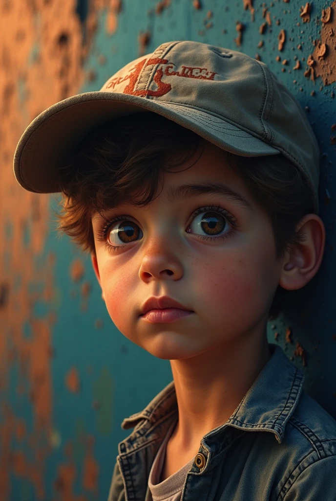 A little boy lies on the road, His limbs twitched, Blister's eyes rolled his eyes, and his eyes rolled white