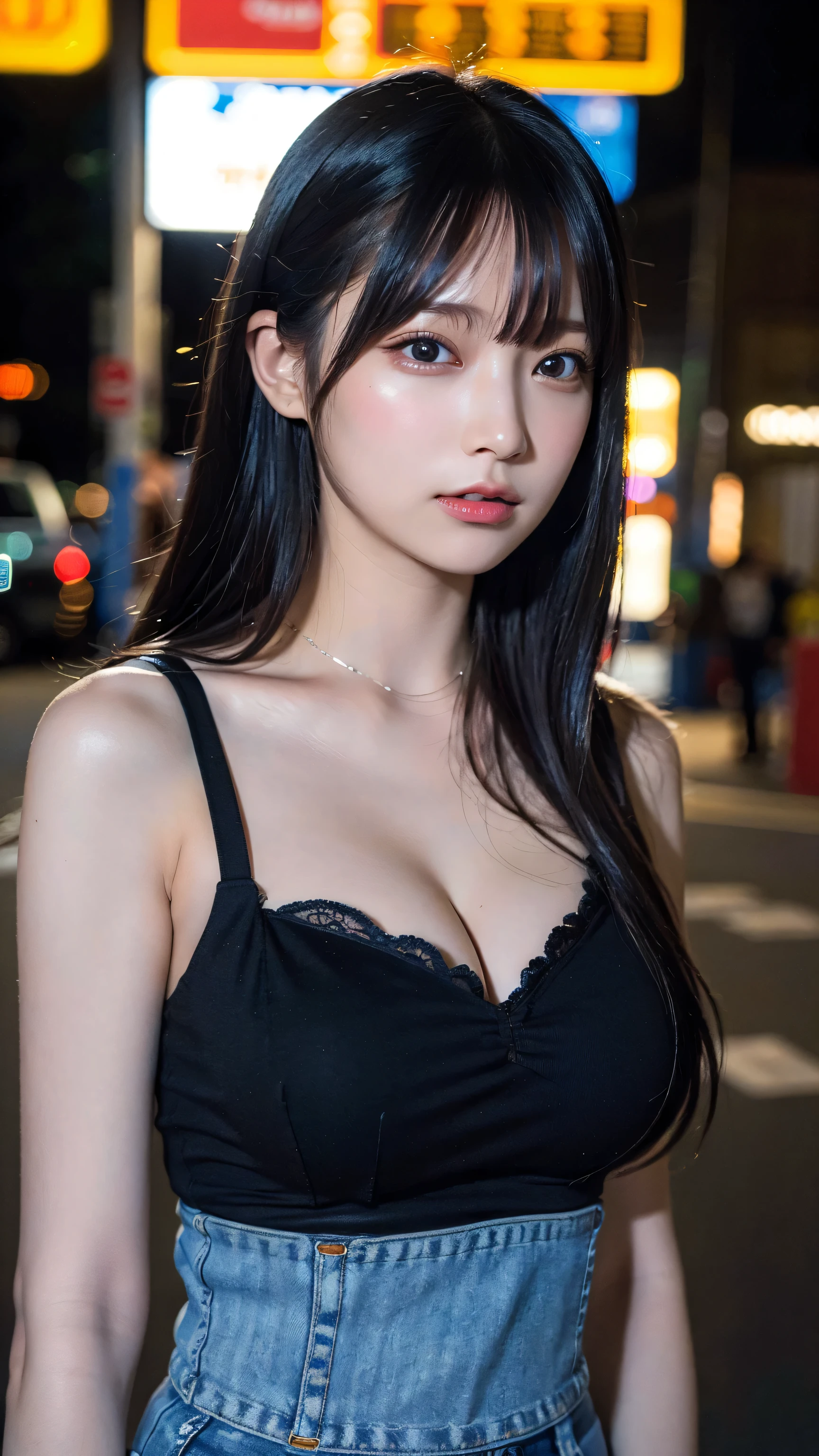 ((realistic lighting、highest quality、8k、master masterpiece:1.3))、clear focus:1.2、 baby、perfect body beauty:1.4、slim abs:1.1、as a whole human body、((dark brown hair、big breasts are visible:1.3))、(acceleration:1.4)、(exterior、night:1.1)、waikiki beach、Fireworks display、Palm tree、narrow side、fine eyes、double eyelid、fashion model pose、floating hair、T-shirt、meanwhile、hanguo、smile