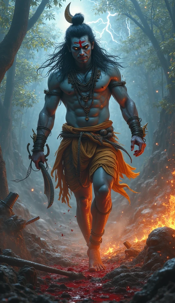 Create cinematic 3d cartoon style "Kansa imprisoned Devaki and Vasudeva and ordered the killing of all their newborn children"
