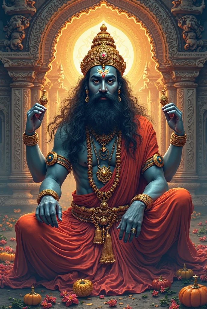 a cinematic 3d cartoon style, a sadhu with divine powers, strange events happening in the kingdom, people say the sadhu can make anything happen with his powers, intricate details, vibrant colors, dramatic lighting, fantasy, highly detailed, masterpiece
