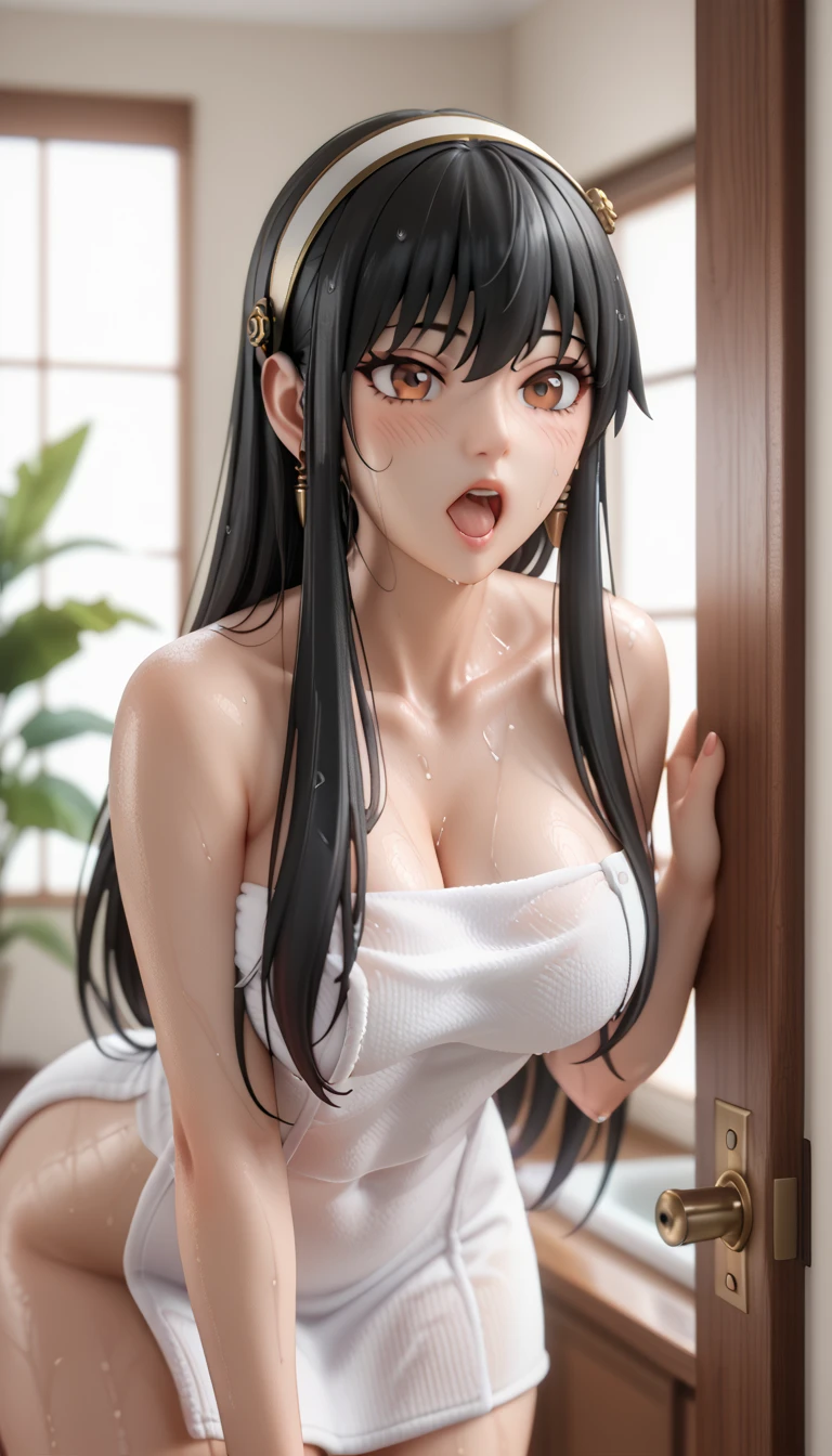 best quality, masterpiece, highly detailed,1girl, Boa Hancock, , (masterpiece:1.5), Detailed Photo, Smiling, Sexy, (8K, Best Quality: 1.4), (1girl), Beautiful Face, (anime realistic Face), (Black Hair, long Hair: 1.3), Beautiful Hairstyle, Realistic eyes, beautiful detail eyes, (white skin), beautiful skin, absurd, attractive, ultra high resolution, ultra realistic, high definition, golden ratio, (sexually aroused:1.5), Pinkish white skin, cool white light, Beautiful , white background, pink soft white light, (Wear a black bra:1.5), (messy hair:1.8), (bukkake:1.8)