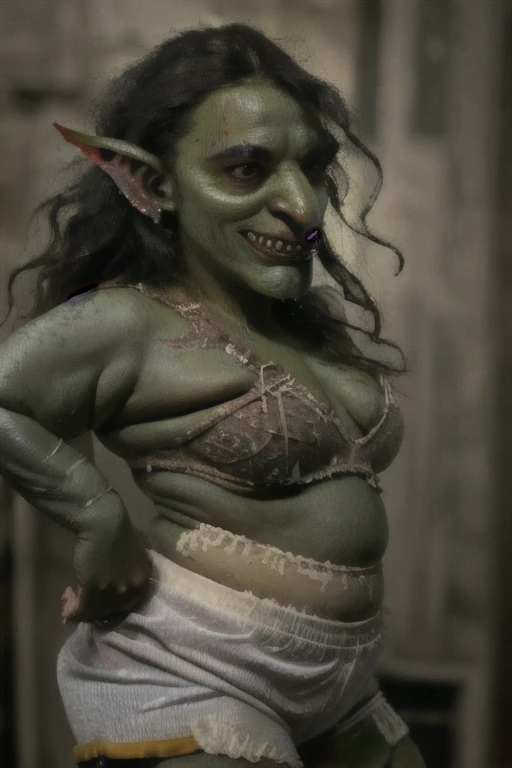 photo of evil hag Baba_Yaga_-_the_hag, giant woman, vagina, tall, and hungry, standing near camp fire <lora:Baba_Yaga_-_the_hag:0.6> swamp hag, night, scary, tall, black haired crone with bright light, muscular skeletal ripped green skinned body, black haired crone with (huge saggy breasts), yellow green glowing eyes, huge saggy breast, baba yaga, swamp hag,  wvil witch, deals with the devil, blood, fire, red rim lights, nasty, gross, wets, slime, ooze, woman nsfwEM , by dnd