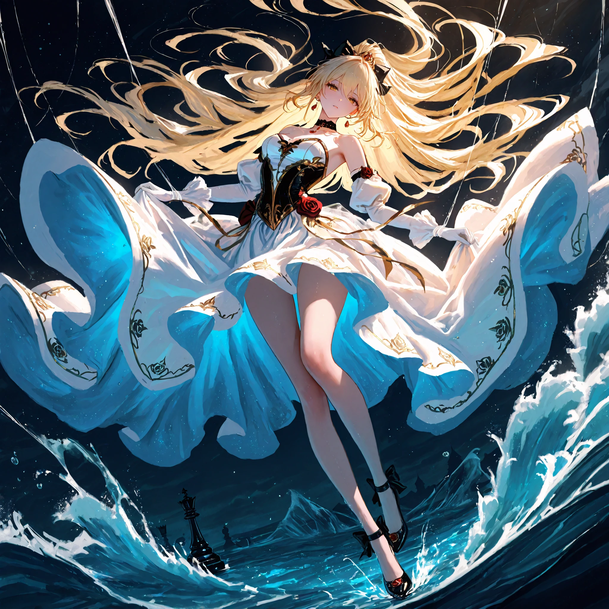 Alice in Waterland, Ultra High Resolution,Ultra detailed, Masterpiece, beautyfull,