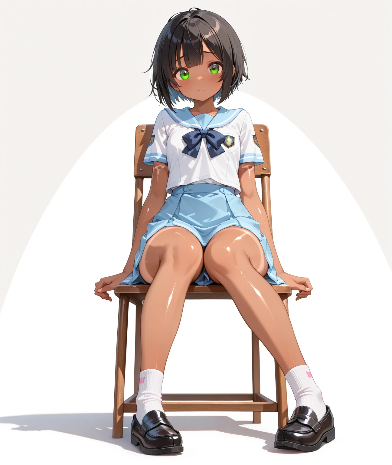 White shirt with buttons on the front