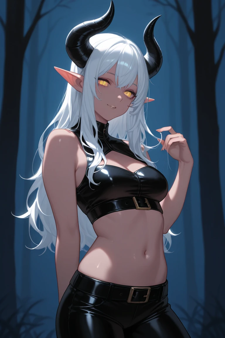 Frieren , anime, 1girl, ass, bra, thighs, silver_hair, twintail_hair, frieren, (frieren: Beyond_journey's_end), light_green_eyes, elf, big_breasts, black_yoga_pants, prone_position, proning
