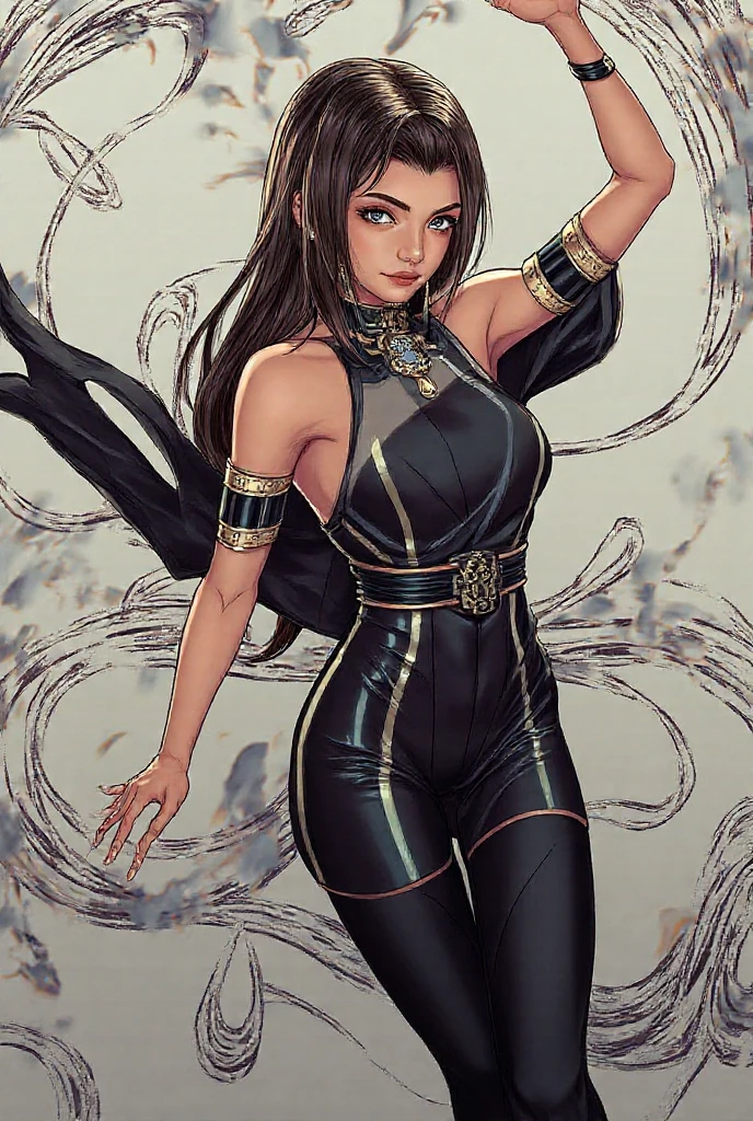 (( nijistyle )), ((Best quality)), ((masterpiece)), (Absurd), Muscular warrior in defense pose. Wearing little clothing in the style of the covers of Heavy Metal magazine, woman wearing a tiny thong, almost ?????, large breasts with generous neckline, sensual pose, sexy woman, eyes with large dark eyelashes, nijistyle, tiara with equal tips of the statue of liberty