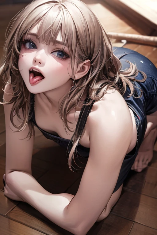 nsfw、(masterpiece, Highest quality, Super detailed:1.3), Perfect composition, 4K, (Very detailed, Super detailed), Sukesuke competitive swimsuit, Ecstasy face、High resolution, 8k Texture, Attention to detail, Very detailed肌の質感, Magnificent details, High Sharpness, One girl, (Fine grain:1.3), (25-year-old woman:1.3), (skinny), (Beautiful breasts),  City Hotel Room,smile、A pleasant looking face、Toned body、((Futanari))、Erect penis、((Penis ejaculation:1.5))、Cumshot、Tears dripping from the tongue、Large nipple piercings