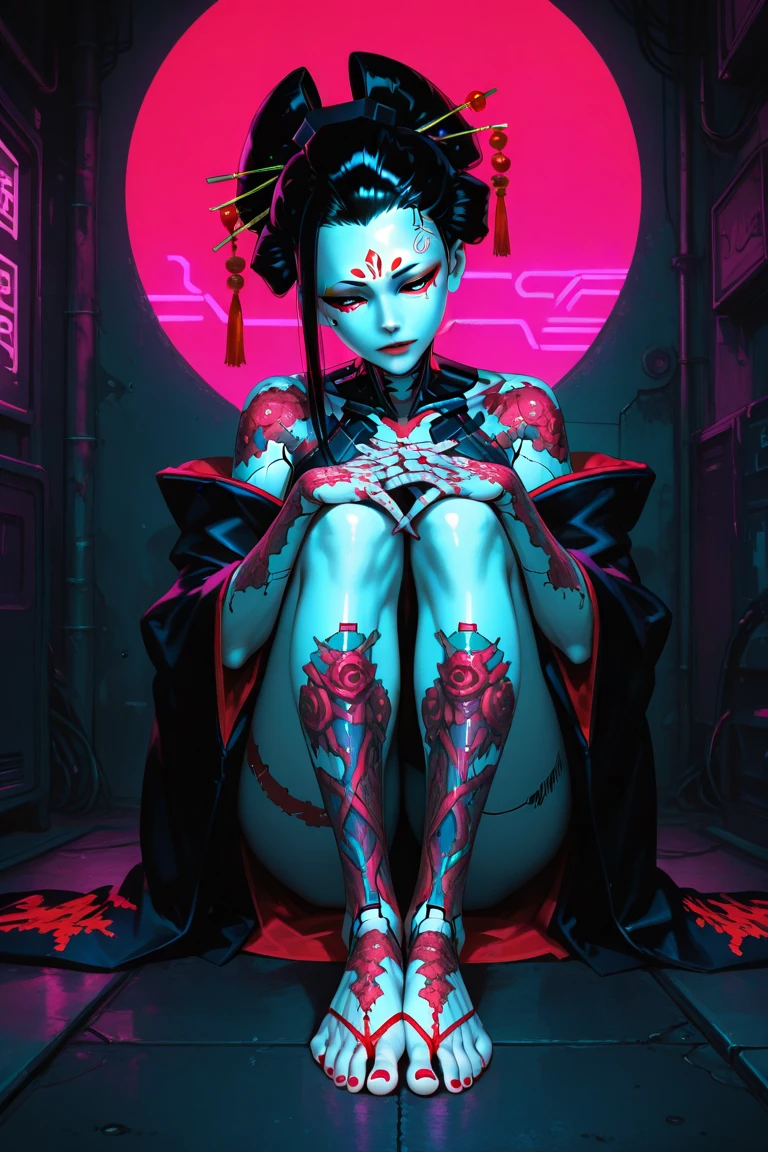 A woman holding an orange cat,Wearing an ink-painted cheongsam,The fullness and enchantment of the mature woman are undoubtedly revealed,A well-maintained beautiful face is firm and fair,With light makeup,The temperament is quiet and elegant,semi transparent, gigantic breasts, showing cleavage, full body shot camera angle, lotus tattoo on forehead, sexy body: 1.4, Slim abdomen: 1.2, sitting on chair, gigantic deep cleavage, open shirt,