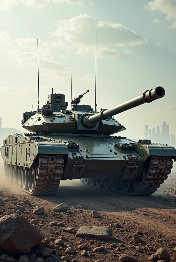 Armored Tank, game scene, France, Leclerc Main Battle Tank, Motion Blur, victory atmosphere, Wide angle, panoramic view, dynamic movement, vivid, (masterpiece, best quality, absurdres, ultra-detailed, intricate details:1.3)