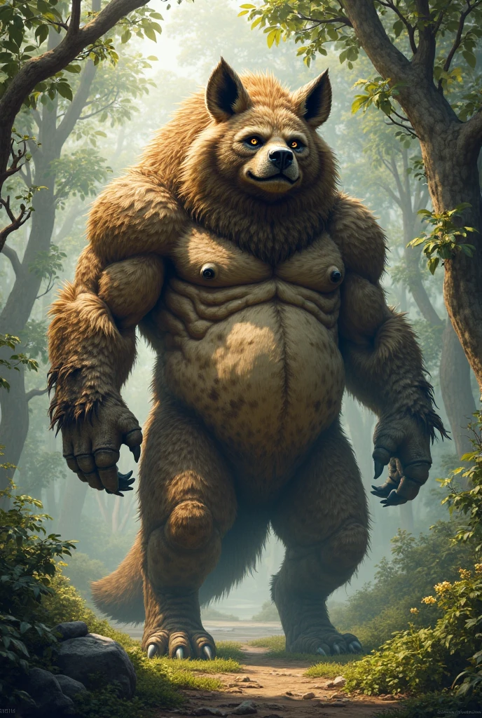 Creature homme wombat 