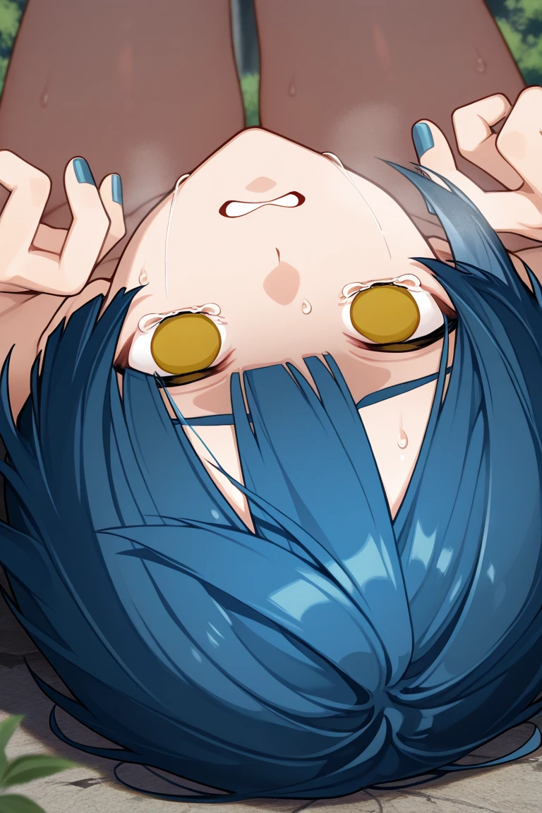 (((Pixel Perfect, Perfect detail))),girl,(((((.Cute Re:Zero Rem))))(((Rem-style maid headband 1.1))),whole body,Medium chest, ((Bangs that hide the right eye))1girl, double handjob, 2boys, penis, excessive cum((Bluehair 1.1))