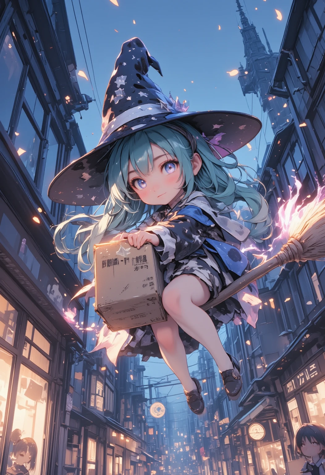 (superfine illustration:1.2),(masutepiece, 8K), (Best Quality, High quality:1.4), portlate、((Super Pastel)),Perfect Anatomy, Hyper Detailed, ultra-detailliert,masterpiece background,beautiful detailed background, V8K Wallpapers,perfect design, 1girl in, Solo, (Outstretched arms,slender, Very short sleeves,Pink hair,Wizard's Clothing, Lots of lace patterns、Outstanding smile、 frombelow, Cowboy Shot:1.2), (lightsmile, Open mouth, 17 years old, Pink hair, (Super long hair,Twin-tailed), Blue eyes, Blue eyes, Light blue blouse, Short sleeves, Adventurer-style wizard costume、Pretty Witch、 long boots, Slender girl), (Fairy world in medieval European fantasy world)、order、Releasing a lightning strike spell