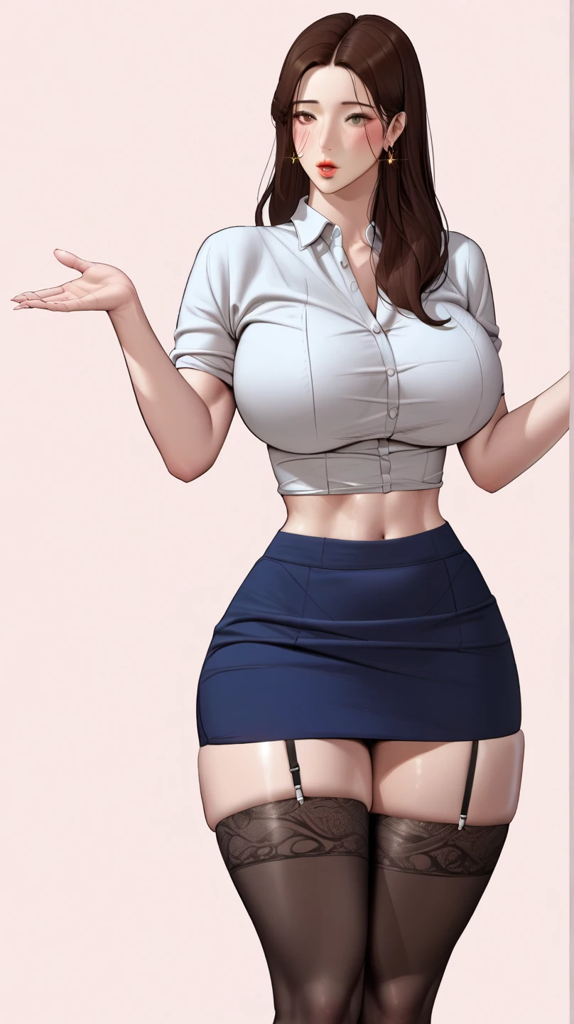 girl, alone, whole body, From head to toe, Are standing, (Huge Saggy Tits:1.3),

Character design sheet, Character Reference Sheet, 設計図のSchematic, Drafting, Blueprint, Schematic,
((Character design sheet:1.7, Character Reference Sheet:1.7,)),

anime/cartoon character wearing a girls , 1girl, alone, ,Mature Woman,Cleavage,Long sleeve,Collared shirt,White shirt,,(Tight Skirt),((garter belt)),(High heels),Skirt Suit,mini skirt,office lady,Long Hair, bow, ,  (Very short skirt:1.4), (lingerie:1.5),secretary,Thin glasses, (In underwear:1.8),nsfw,Full nudity、