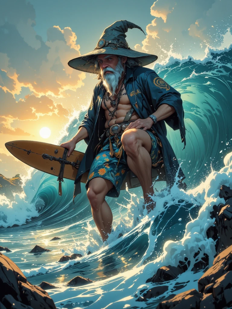 make me video ancient old man surfing