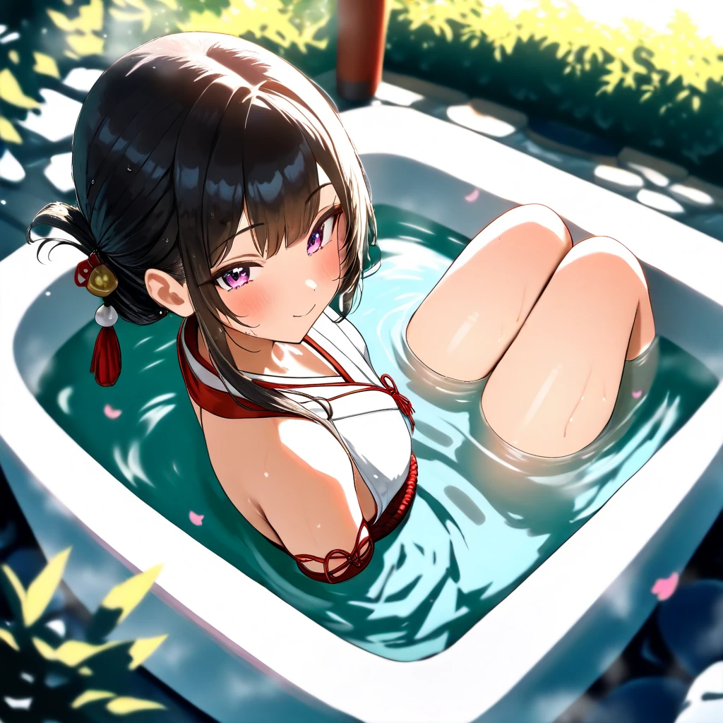 Sakura (sakura card captor anime), adult 30 years. Estatura 175 centimetros.
Cabello corto, midium boobs, midium ass.
lingirie, blanca con negro, guante en una mano.
in the bath, mojada, cara delicada