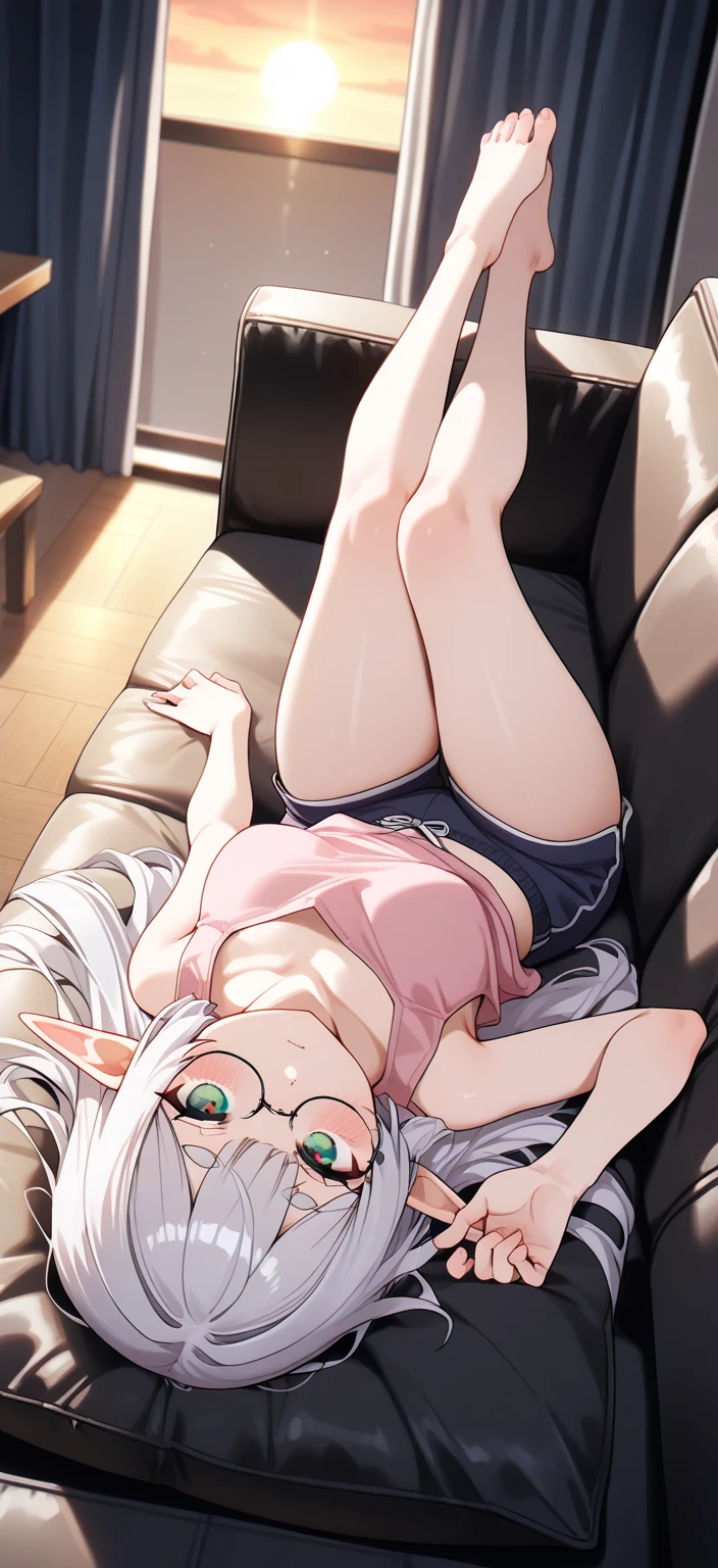 There is a woman standing on the floor in a skirt and white stockings, Detailed legs looming over you, Detailed legs towering over you, Detailed legs, Detailed legs up, Thighs close up, Close up on legs, Normal legs, Knees drawn up, Legs visible, Massive legs towering over you, Thighs!!!, Large thighs, Thighs Girl with animal legs and arms, Cat paws, Nekomata, ((neko, animal ear, cat paws)), Real cat feet, Legs that seamlessly transition into cat paws, Solid cat paws, ((smooth transition between human, feet and cat feet)), Sexy cat girl's rear cat feet, Cat girl, neko, Nekomata, 1 girl, (FOV on paws), Glasses, Collar, ahegao, Drooling, (open mouth, throat, cum in throat, cum in mouth, cum), (detailed background, depth of field, Full body shadow, Sunlight, Ambient light on body), ( complicated:0.9), (high detail:1.1), (sharp focus:1.15), [explicit content, questionable content], (masterpiece, best quality, 4k, 2k, shaded)