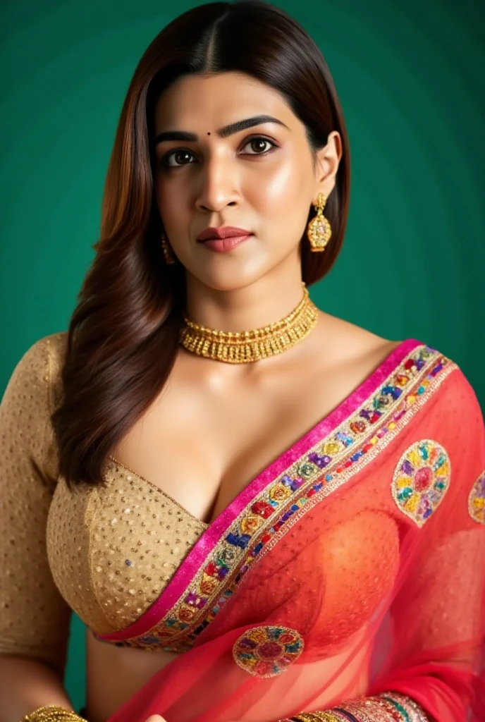 Foto RAW, photorealistic, photography, full body shot, master shot, perfect eyes, goddess like beauty, pierced eyes, perfect thick chubby mallu Actress ((Nayanathara)) , Wearing a Stanapatta, a chest-band.Saree model, model Photography, Indian saree shoot, Indian traditional wear advertising photography, traditional wear brand shoot, face of Indian actress ((nayanathara)), masterpiece, realistic, realism, incredible details, pleasure, photorealism, detailed skin, skin pores, high contrast, photorealistic Artstation 8k HD digital art trend of high definition and detailed realistic skin texture, ultra detail, realistic skin texture, armature, best quality, ultra high definition, (photorealistic:1.4),, high resolution, detail, raw photo, sweat, Re sharp, by Lee Jefferies Nikon D850 Film Stock Photo 4 Kodak Portra 400 Camera F1.6 Lens Rich Color Ultra Real Realistic Realistic Textures Dramatic Lighting Unreal Engine Trending at Art Station Cinestill 800,(pele altamente detalhada: 1.2), 8k UHD, DSLR, soft-lighting, alta qualidade, grain of film, Fujifilm XT3,she didn't like to wear blouse or bra, she is happy to wear only saree, she hates blouse or bra, detailed hairy armpits, hyper realistic skin, skin pores, sweat, veins,
