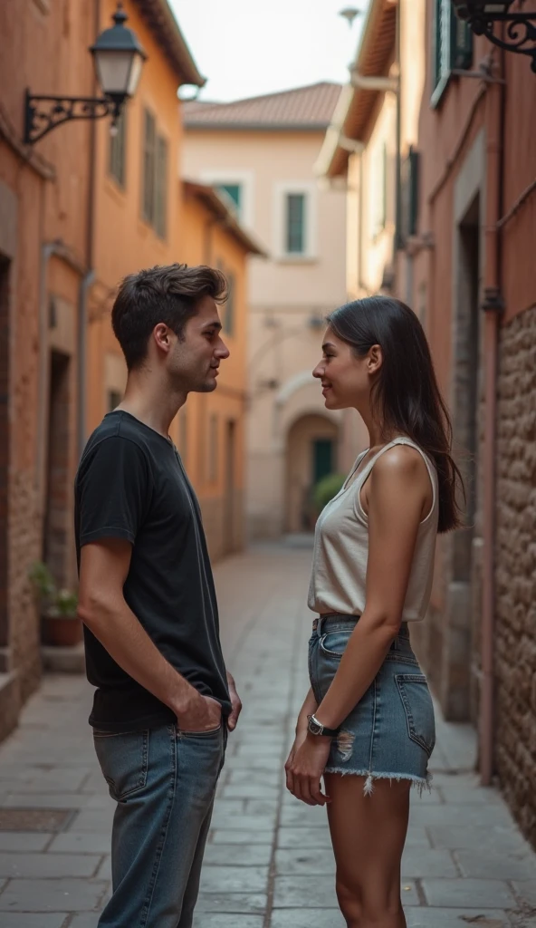 graphic design, flat design, couple, teenagers, boy with beautiful girl in their twenties, hugging, in love, romance. Full body. city, highly detailed clean, photorealistic masterpiece, professional photography, realistic, background, isometric, vibrant color vector, high definition