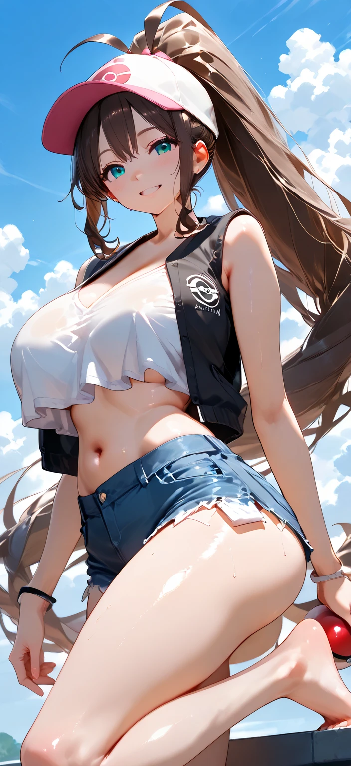 masutepiece, Best Quality, Photorealsitic, finely detail, hight resolution, 8K Wallpapers, Perfect dynamic composition, foco nítido, A hyper-realistic, Beautiful detailed eyes, Medium Hair, large full breasts, Random and sexy poses, Bring your chest together, (Beige Tight O Neck Knit Tank Top, wide open cleavage:1.4, High-cut panties), ((Breast bulge:1.2,(Emphasizes cleavage, Tank top with a clear view of the shape of the chest:1.3)), A smile, open open mouth, Resort scenery, 25-years old, (drooing eyes:1.4), Adult beauty, japanes, Simple Chain Necklace, large earring, Shooting from front