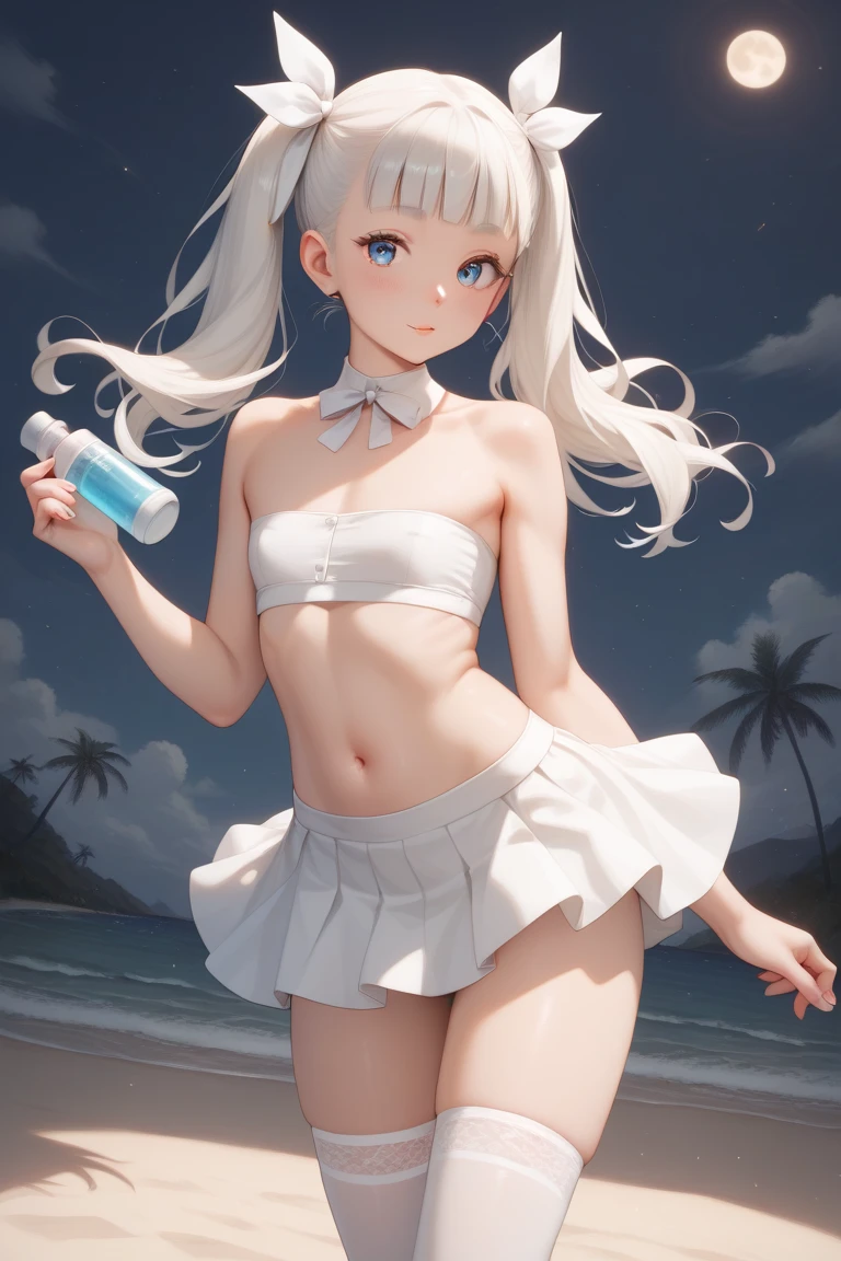 masterpiece, (highres:1.2), (ultra-detailed:1.3), (oil painting:0.8), (extremely detailed CG unity 8k wallpaper:1.1), (best shadow),
full body, solo, 1girl, looking at viewer, light particles,
cowboy shot, standing,
solo,
armpits, bangs, black one-piece swimsuit, blue archive, blue sky, highres, hina (blue archive),  long hair, long sleeves, looking at viewer, multiple horns, purple eyes,
smile, sky, small breasts, standing, sweat, swimsuit, transparent, very long hair, water,