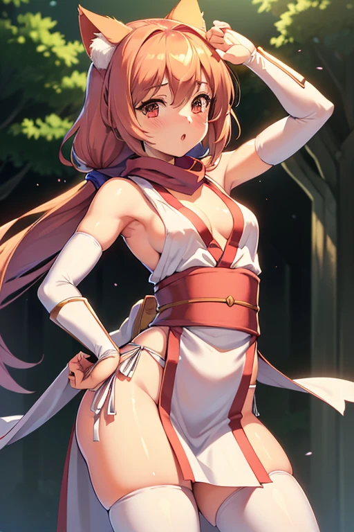 {As Yuuki(Sword Art Online)}, One girl, masterpiece、Highest quality、Browsing Caution, {half-naked、topless、Pink nipples、Naked Dance、transformation、Slender、