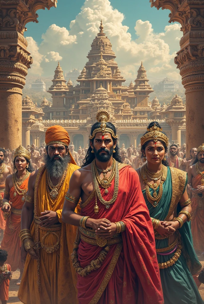 Create a 4k wallpaper for my android smartphone in Indian and gothic combined style