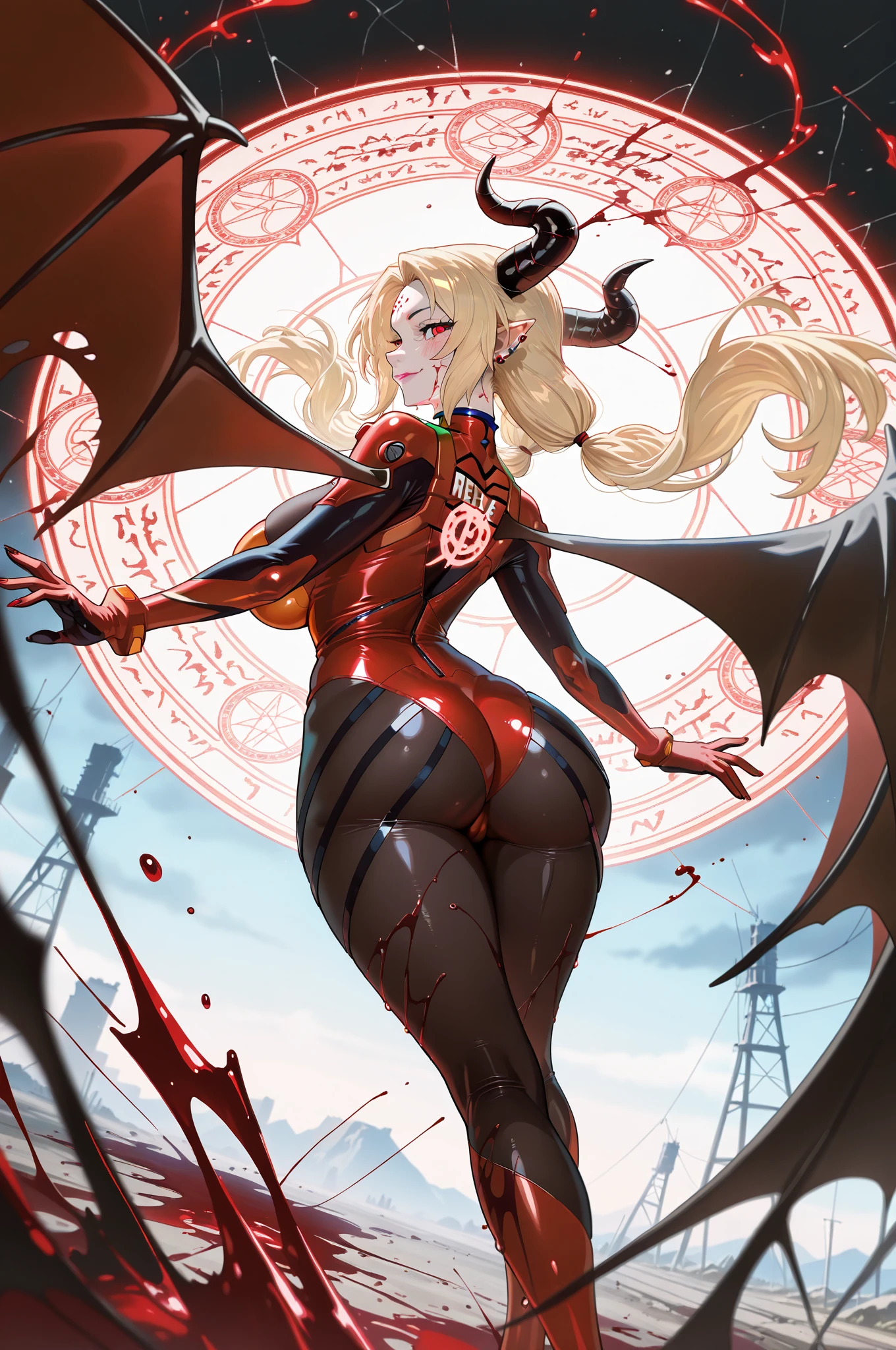 (work of art:1.2, best qualityer), (Actual image, details Intricate), (1 lady, standing alone, curvy upper body, big boobies), ((NSF)), ((infographic design. Various sensual poses, White background)), The clothes are red and gold:avantgarde,avantgarde,Try it on the look:dramatic waterfall,Unconventional fashion choice behavior:rebelliousness、non-conformist、Place of provocation:demon eyes,Urban Art District、Locais de música underground Hobbies:Participation in punk shows、Creating mixed media art、Experience different subcultural values:individuality、really、Creative expression of inspiration:gothic art、counterculture icons,Character traits of the avant-garde art movement:boldness、boldness、act outside the box