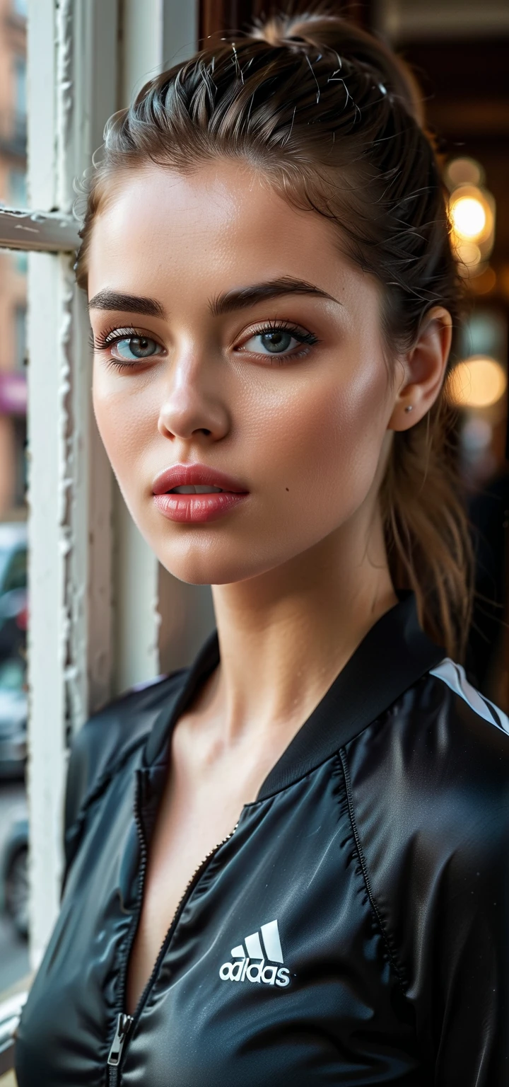 Foto RAW, 2 Brazilian, dark make-up, hyperdetailed photograph, smooth light, Portrait of head and shoulders, extremely detaild, incredible, fine-details, absurdrez, mulher linda perfeita extremely detaild, olhos e rosto extremamente symmetrical, extremely detailds, symmetrical, sharp piercing eyes lumen lighting, detailed clothing, smooth and glowing thin skin, subsurface brightness, Nikon D850 4 Camera Kodak Portra 400 Lens F1 Photography Film.6 Rich Colors Hyper-realistic Texture Realistic Lighting Dramatic Trending from Unreal Engine in Artstation Cinestill 800 Tungsten, Style-Neeko , (Good Heart: 0.7), (modest: 0.8 ), glad, excitado, parted lips, close portrait style-magic swirl ,double bun, bangss, volantes, overskirt, Red hair