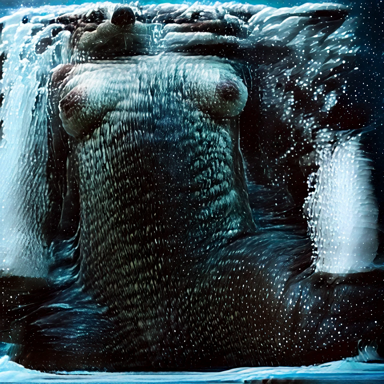 score_9,score_8_up,score_7_up,score_6_up, giantess, furry, anthro, otter, nude, medium breasts, puffy pussy,  standing in ocean, water waist deep, micro cruise ship, pussy focus, low angle, ultra realistic pussy, photorealistic furry