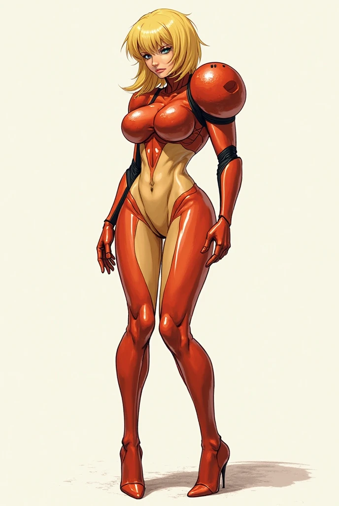 body and soul! Asuka suit, Asuka suit under clothes!, Asuka, Biomechanical , (smile:1.5),latex:1.2,(Saggy Huge breasts:2.0),(Perfect balance:1.5),((Huge breasts: 2.0)),Close-up of a woman in a red suit posing, Asuka langley sohryu, Asuka langley soryu, Asuka langley souryuu, Asuka langley, Female body type, beautiful Asuka from evangelion ,masterpiece,super high quality,Very detailed,Perfect photo,3d,4K,