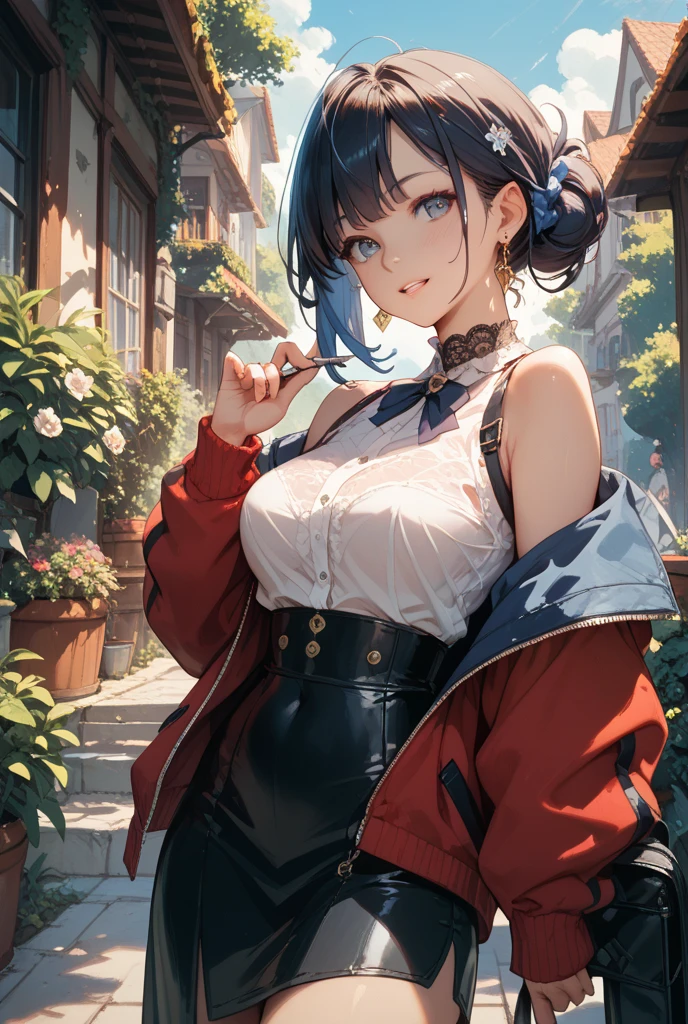 (((Costume inspired by the Italian flag:1.3))),(((Woman in men's clothing:1.3))),(Italian tricolour),(masterpiece,Highest quality,Ultra-high resolution output images,Write boundary depth,Intricate details,Adding dimension to your subject with the contrast of light and shadow,Anatomically correct facial structure),(Picture Mode Ultra HD,)