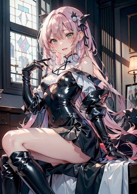 ((Best quality)), ((masterpiece)), (detailed:1.4), 3D, an image of a beautiful cyberpunk female,HDR (High Dynamic Range),Ray Tracing,NVIDIA RTX,Super-Resolution,Unreal 5,Subsurface scattering,PBR Texturing,Post-processing,Anisotropic Filtering,Depth-of-field,Maximum clarity and sharpness,Multi-layered textures,Albeo and Specular maps,Surface shading,Accurate simulation of light-material interaction,Perfect proportions,Octane Render,Two-ton lighting,Wide aperture,Low ISO,White balance,Rule of thirds,8K RAW,long braid on one side,wet panties,Take the floral panties,white panties,can saw a trace on my underwear vagina,Pink floral panties,two leg only, panties is very wet,The panties are so sheer you can see the pussy,(idle),Spread legs,can see the pussy from panties,black stockings,black garter belt,zoom in pussy,very huge breasts,Breasts as big as watermelons,tight legs,big labia majora pussy,Put hand on the genital area where you are wearing underwear,two women,big tits,There was another woman who was naked Another woman was wearing white lingerie with a floral pattern,very big breasts,big clitoris female genitalia, sci-fi shirt,pubic hair,There is a small tattoo above the genitals,The pussy is dark in color,There is a lot of white hair on the pussy,There is sweat on the body,Pulling up panties to show her pussy,white color hair women,(white color panties),lots of white fur,Spread legs,Both hands were tied with handcuffs,Tight underwear,lot of public hair,woman with a cold personality,(There are semen stains on various parts of the pussy),leather hoodie,white leather panties