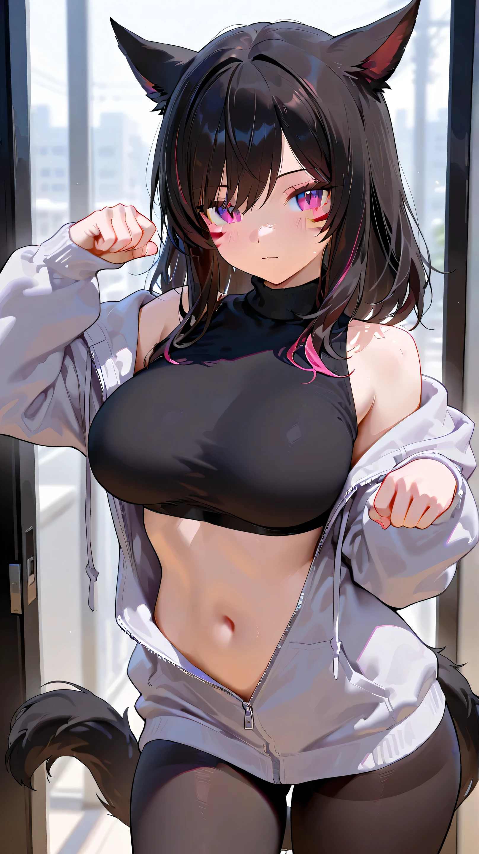 アニメ: 0.8), 6+ girl, {{A girl has intense vaginal sex with a man}}, ((Having intense vaginal sex with a man:1.5)), squat, Cowgirl Sex, (18 year old girl: 1.4), A neat and clean woman, (Bouncing Ample breasts: 1.4), (Cheeky Smile: 1.1), (Black knee socks: 1.1), Camisole, mesh (Tank top: 0.9), (Tube top: 1.1), T-Shirts, Off-the-shoulder crop top, mini skirt, sneakers, sandals, (denim: 0.9), (Shorts: 0.9), Compression shorts, (hoodie: 1.1), (Track jacket: 1.1), (Windbreaker: 1.1), (Jeans jacket: 1.1), (Unzip: 1.2), Open Front, one's home, NSFW
