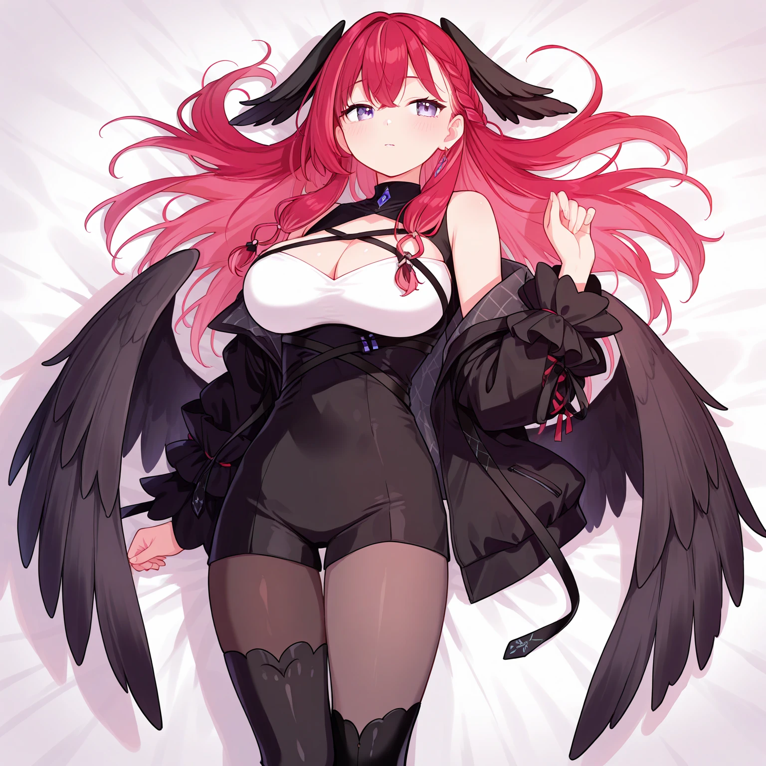 One Girl、Human Girl、Red hair、Bun twin tail、Bunny girl、leotard、赤いleotard、Fishnet tights、Torn clothes、Birdy、On all fours、Birds crows、white giant crows、Huge crow dick、Huge crow penis、Sex with a bunch of crows、Sex with a giant crow、2-hole penetration、Intense sex、A penis as big as your arm、A dick as big as your arm、(Huge penis:1.6)、It's in the girl's pussy、The girl's belly is swollen with cock、A lot of semen、Girl's Ahegao Face、Spectacle、indoor、Nightclub、stage、円形のstageの上で、(円形のstageの中心で)、(Spectacle小屋)、A large number of spectators、A large number of people々、A large number of people々In front of、,大衆In front of、The masses々Being seen by、大衆のSpectacleになっている