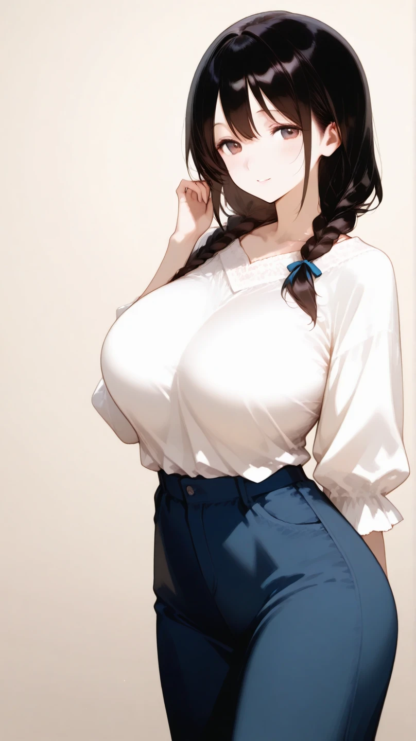 Girl wearing a collar
