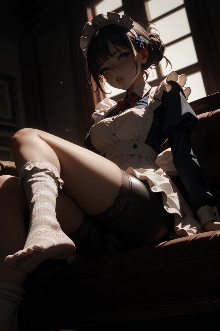 photo as in real life, volume colors, great photo, unreal engine graphics, ultra realistic. 8K UHD quality, high quality, high resolution, photo rendering, ray tracing, light reflection, light volume shadows, 1girl, miniature face, thick hair, cute hair, big eyes, thick eyebrows, pointed nose, big chubby lips, realistic teeth, thin neck, detailed high skin, textured skin, a realistic representation of the face, full body moles, crying face, shocked face, open mouth, deeper look, looking at the viewer, big boot, proportional pelvis, perfect legs, Slim body, small body, thin waist. small breasts, round breasts, female shoulders, normal feet, realistic knees, realistic elbows. insane masterpiece. wrinkled clothes, ultra realistic clothes, tulle school uniform, lace panties, bra, goosebumps.