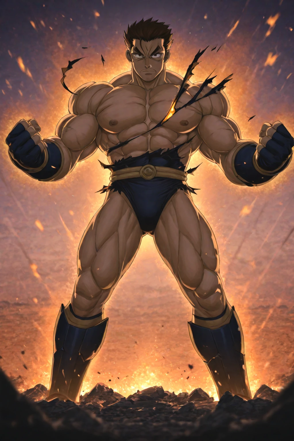 solo, 1boy, perfect anatomy, ground view, wrinkles skin, low shoot, down view, perfect proportional, thick body, thick thighs, big eyes, smile, perfect fingers, big hand, fingers. Huge Muscular Old man with short hair, wearing soldier uniform, shoes ,(soldier uniform, soldier 🪖), view from side, pectoral, thick arms, huge pectoral, wide pectoral, white hair, white beards, fire background, VFX fire, masterpiece, semirealistic:1.2, high detailed, 8k, high resolution, perfect center, full view. ((really big muscle, massive muscular, sixpack, thick arms, wide pectoral, super huge muscle, hyper muscular, over sized muscle, huge arms, big arms, huge pectoral))