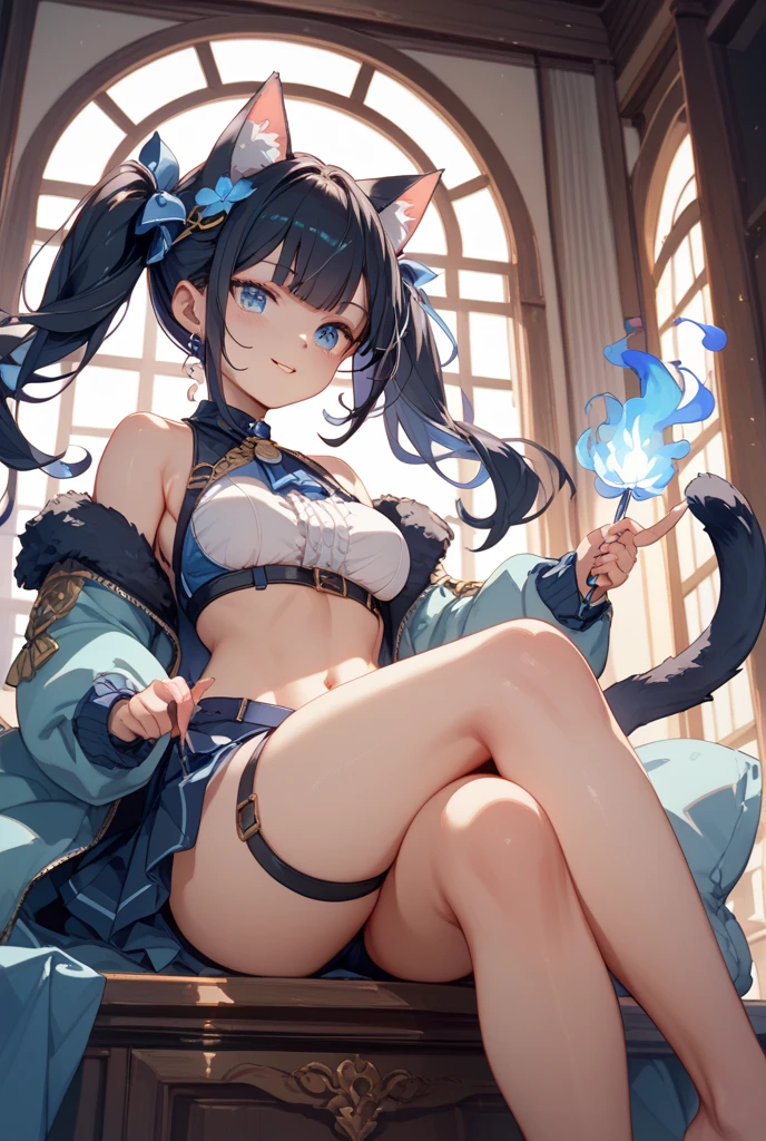 Top quality. Illustration. Girl. A world of swords and sorcery. Underwear. Pubic hair. Spreading legs. --auto --s2