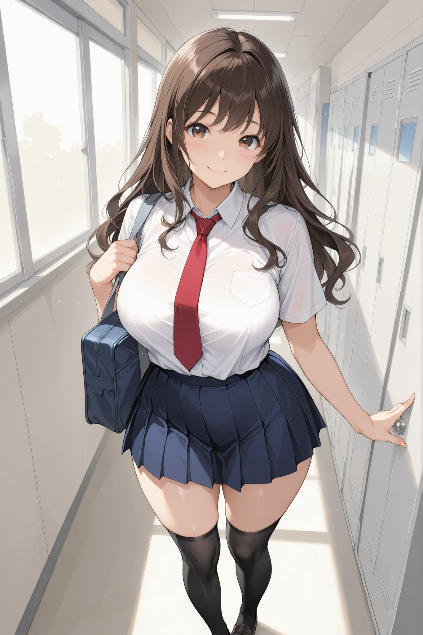 schoolgirls,Bare chest,huge uperskirt。